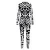 Costume women's new black and white retro abstract pattern digital printing Halloween performance one-piece costume