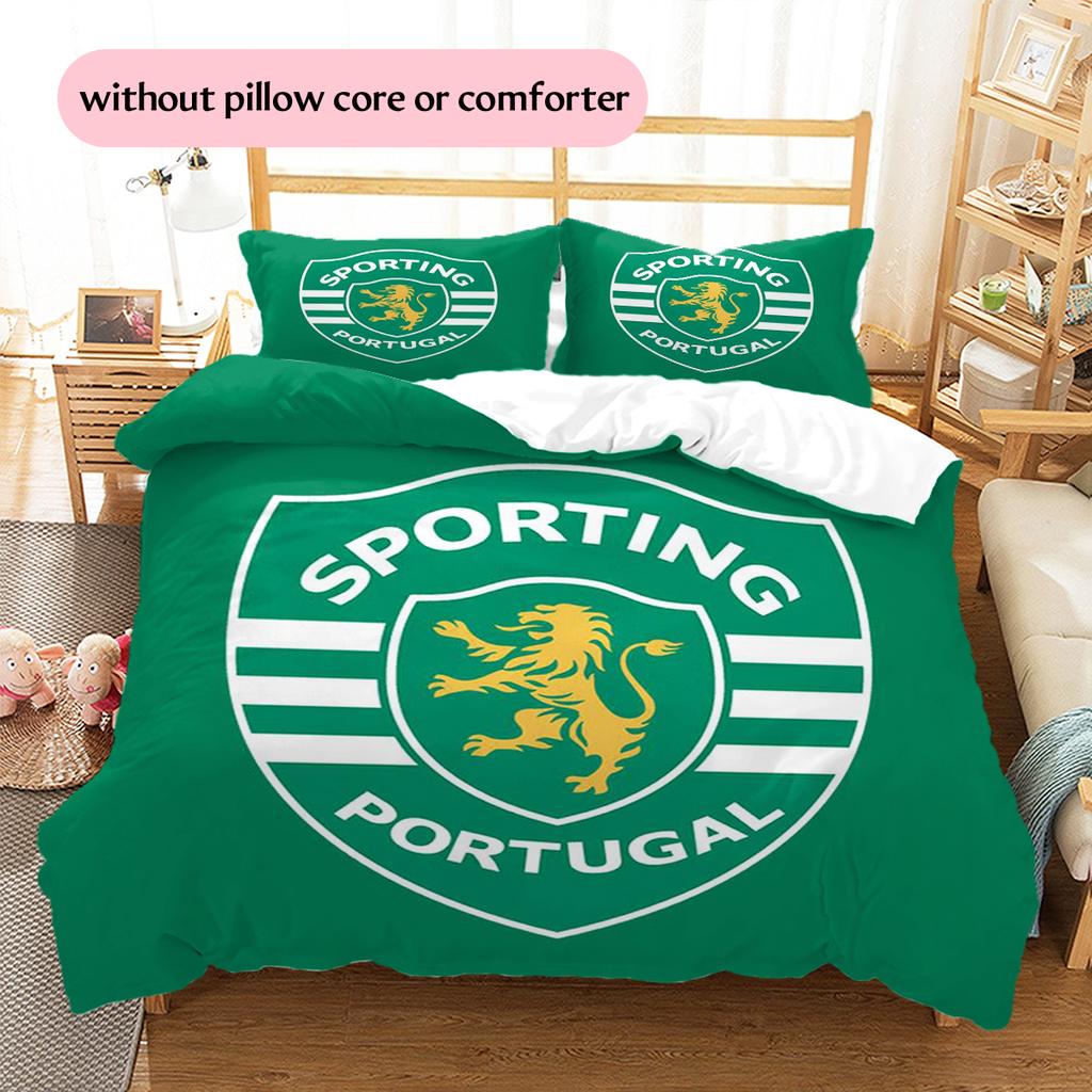 sporting fc Pattern Bedding Home Decoration Birthday Gift (1 * duvet cover + 2 * pillowcase, without core)