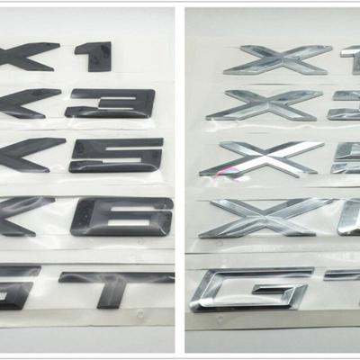 Di alta qualità Nero o Argento Auto Baule posteriore Adesivi Decalcomanie Logo Distintivo dell'emblema per X1 X3 X5 X6 GT Z4 Car Styling Accessori