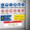 Acrylic Electrical Safety Warning Sign - Follow Operating Procedures