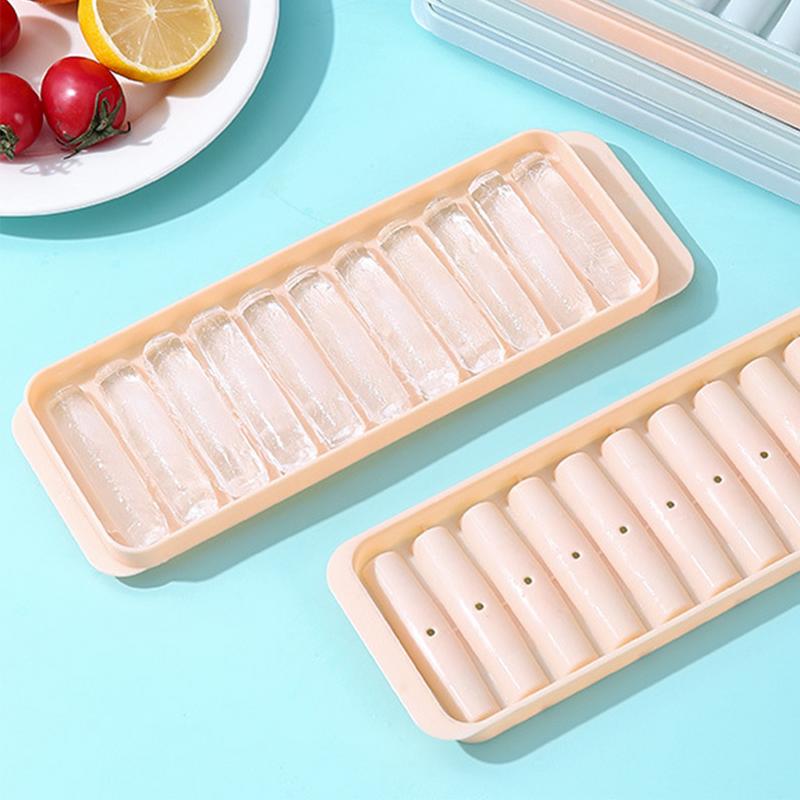 Small Ice Bars Maker With Lid Ice Tray Summer Iced Beverage Making Tools For Wine Juice Fruit Family Chilled Drink Accessories