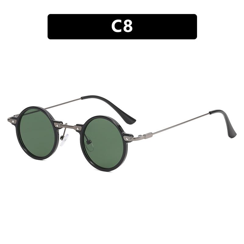 Small Frame Round Personality Hip Hop Sunglasses Retro Sunglasses Sunglasses