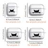 Cute Line Cat Clear Earphone Cases Cover Case For Airpods 2 Pro3 Pro2 Pro 1 3 4