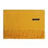 Red Faux Cashmere Winter Scarf for Women - 2026 Korean Style Solid Color Shawl with Logo, Ideal for Annual Meeting Gifts