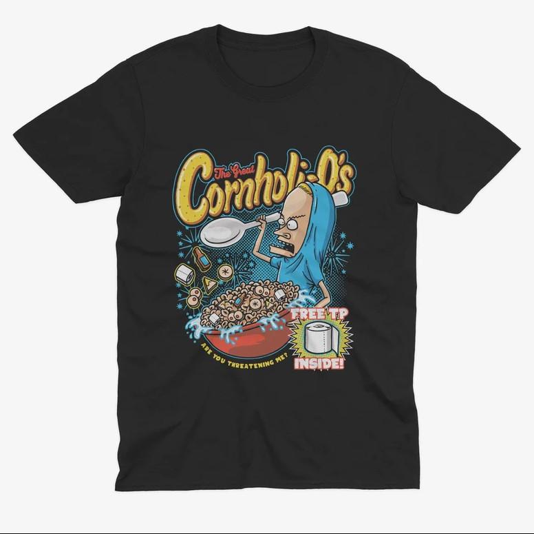 Beavis and Butt-Head Inspired T Shirt, The Great Cornholio CerTshirt Unisex T-Shirt L
