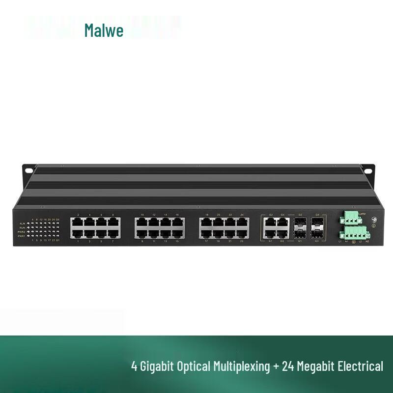 Maiwei 28-Port Gigabit Industrial Ethernet Switch