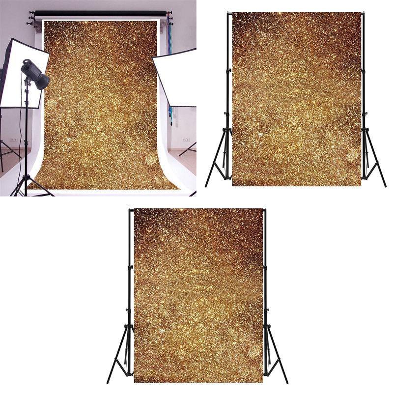 Golden Glitter Photography Background For Christmas Party And Wedding Shoots