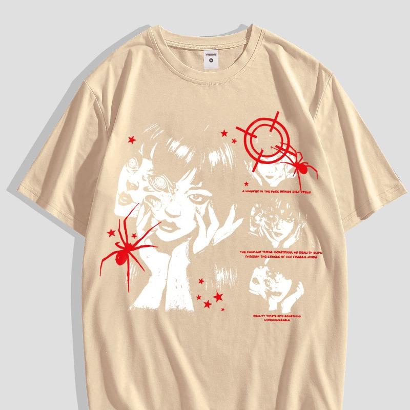 YK Japanese Anime Style Printed Summer Casual Short Sleeved Tshirt New Unisex Casual Tshirt