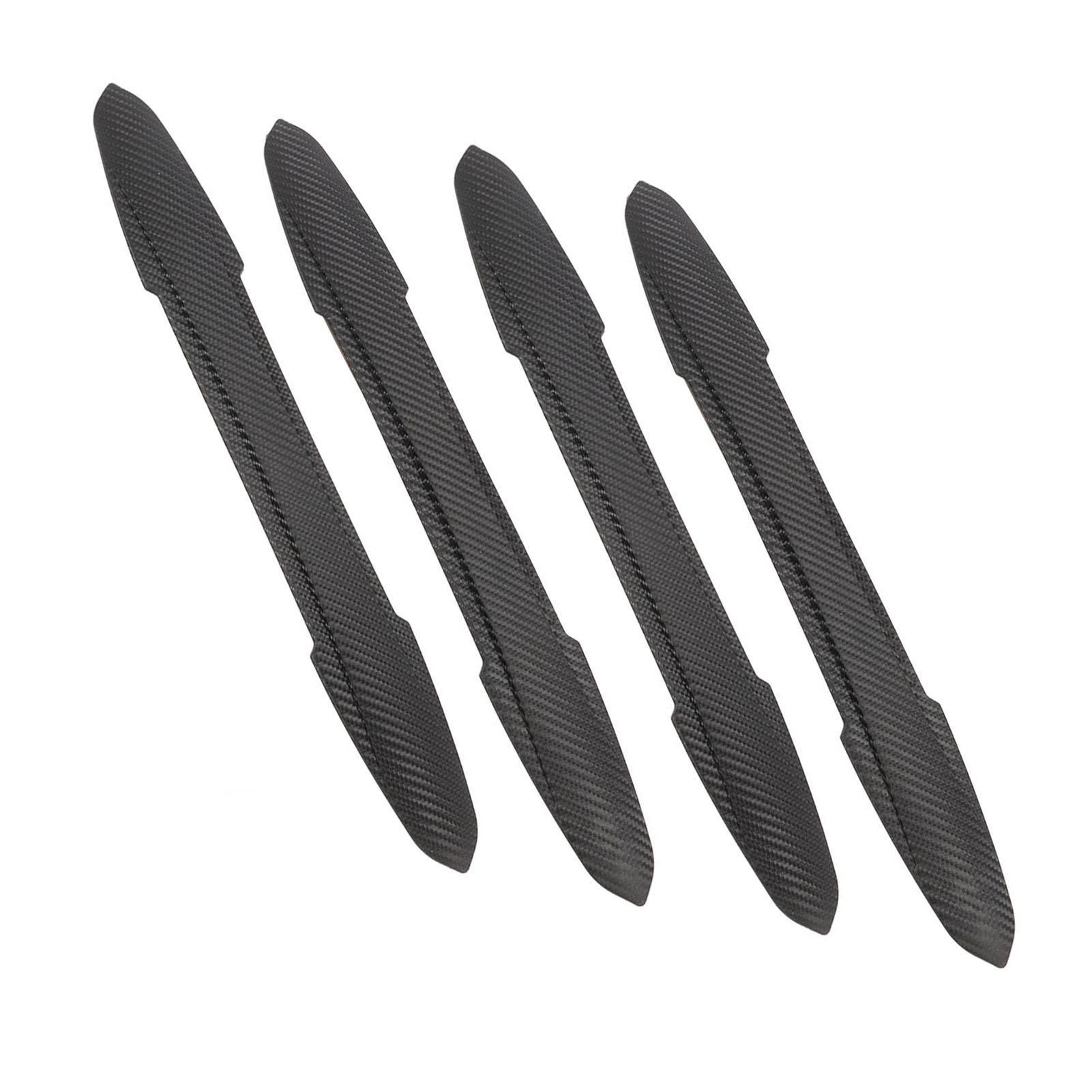 

4шт. защитная полоса бампера с узором из углеродного волокна, текстурированная, длина 43 см, защита от царапин, накладка на бампер