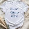Iss Italienisch Fahre Deutsch Heirate Slawisch T-Shirt Lustig Europäisches Erbe Stolz Ehefrau Lässiges Oberteil Un