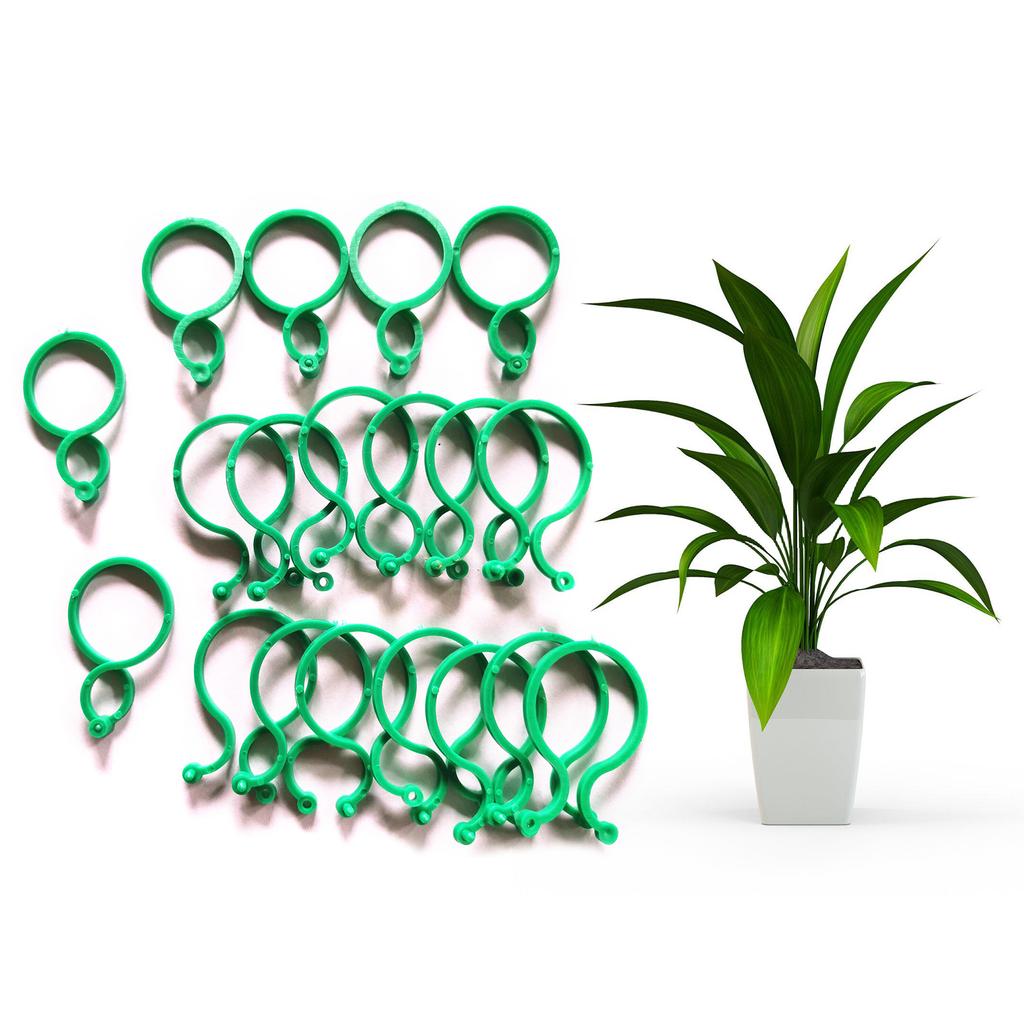 50Pcs Garden Vine Strapping Clips Plant Bundled Buckle Rings Holder Tomato Garden Plant Stand Garden Decors Accessories