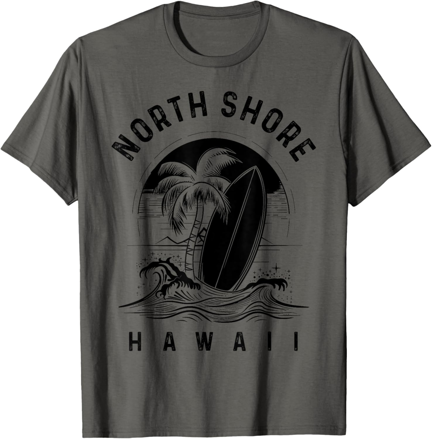 North Shore Hawaii Surf Oahu Waimea Bay Surfing Surfer T-Shirt S разноцветный