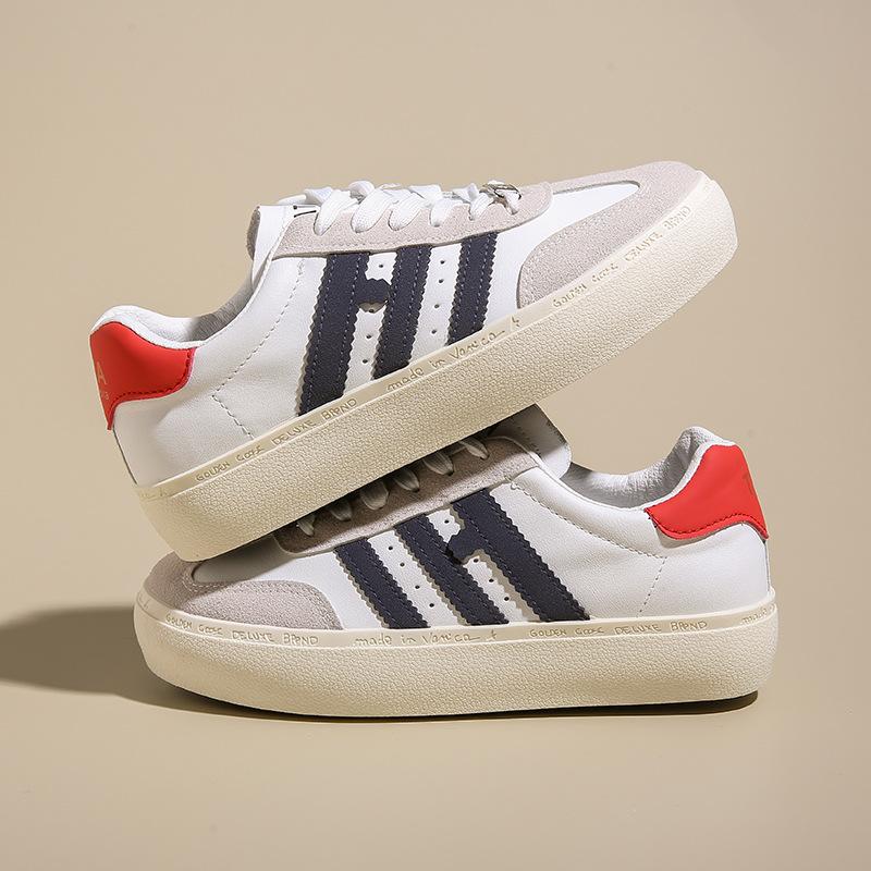

2025 summer new platform white shoes ins tide board shoes Korean version sports style student lace-up casual shoes women Z65 40