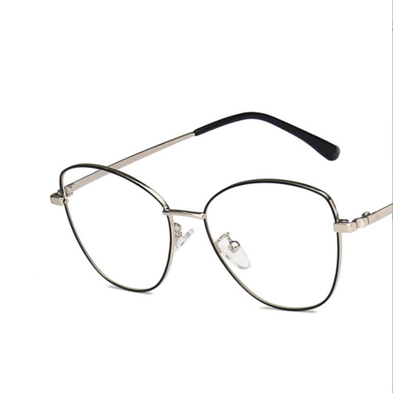 Fashion Cat Eyes Metal Frame Clear Glasses Myopia Nerd Spectacles  -0.5 -1.0 -2.0 -3.0 -4.0 To -6.0