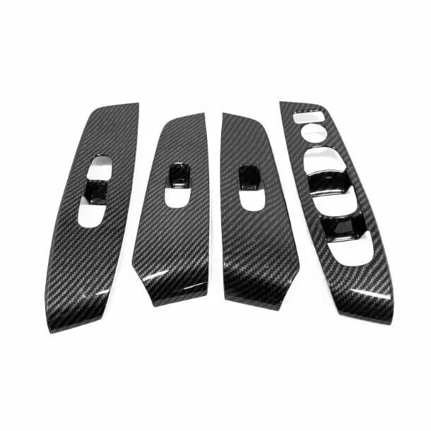 Interior Door Window Switch Panel Cover Carbon ABS Fits Nissan Altima 2019-2023