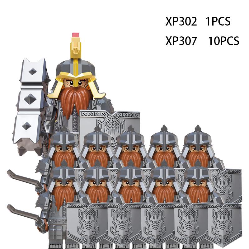 Soldados Élficos Medievais de Rohan Guarda Exército lotr Figuras de Ação Mini Blocos Boneca Montar Blocos de Construção MOC DIY Brinquedos para presentes de criança