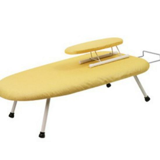 Compact Folding Ironing Board with Mini Iron Mat and Hanging Clothes Rack 61cm*36cm*18cm