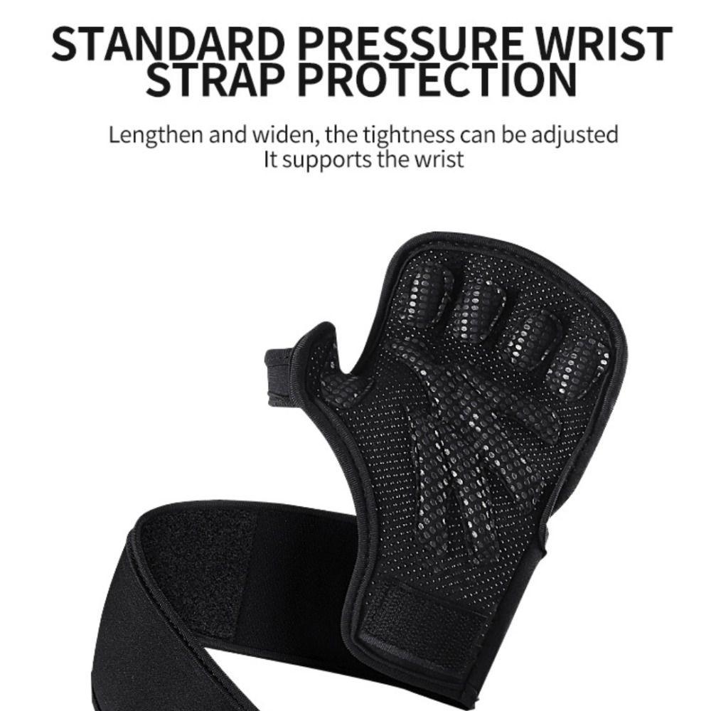 1 Pair Non-slip Fitness Palm Protect Pads Wear-resistant Weightlifting Hand Protect Pads  Women