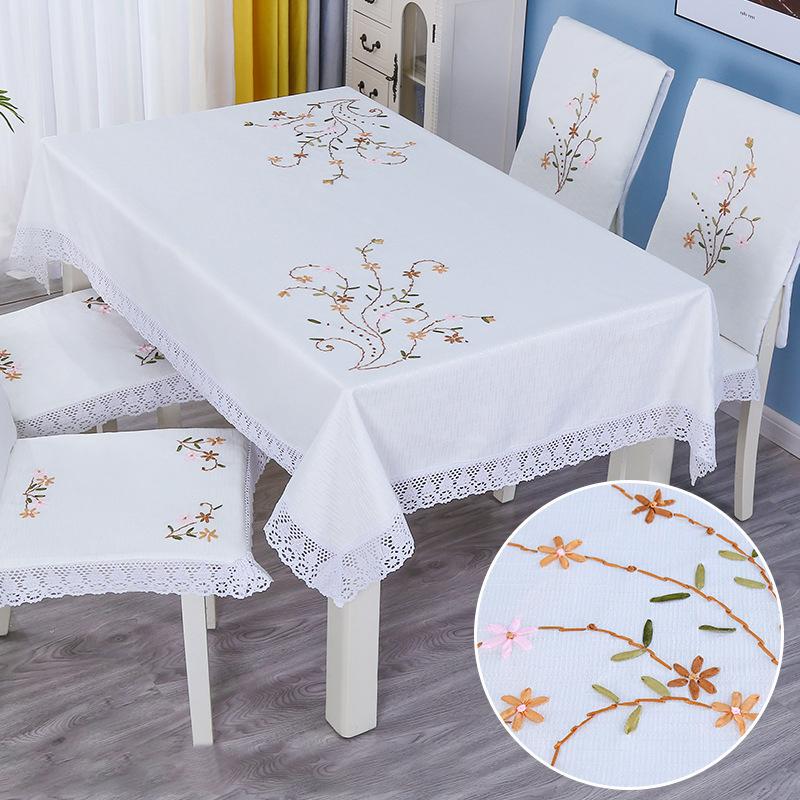 Small and pure and fresh cloth rectangular table bud rural wind