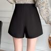 Trendy Irregular Black High Waist A-line Skirt for Women - Autumn Winter 2025