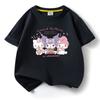 Bawełniany T-shirt Dziecięcy z Nadrukiem Kreskówki Pikachu