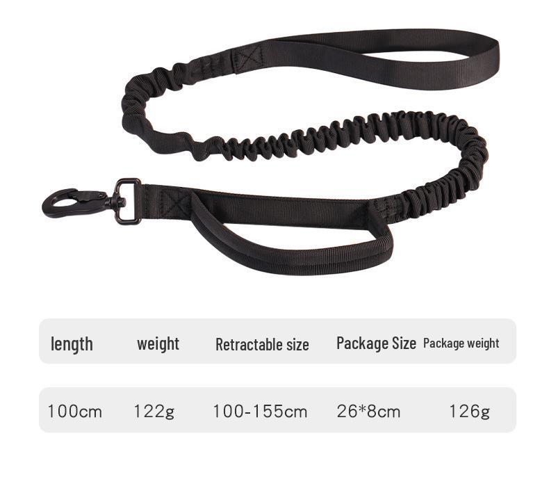 Adjustable Tactical Dog Vest & Leash Set - Anti-Shock for Large Dogs