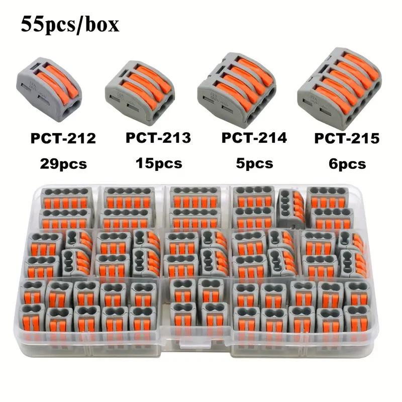 55-Piece PCT Quick Wire Connector Set (Models 212, 213, 214, 215)