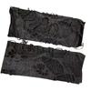 Unisex Gothic Black Gloves Fingerless Long Glove For Women Men Sexy Festival Gloves Mittens Clubwear Dance Accessories