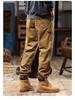 2025 Men's American Retro Harem Overalls - Thickened Spring/Autumn Casual Pants