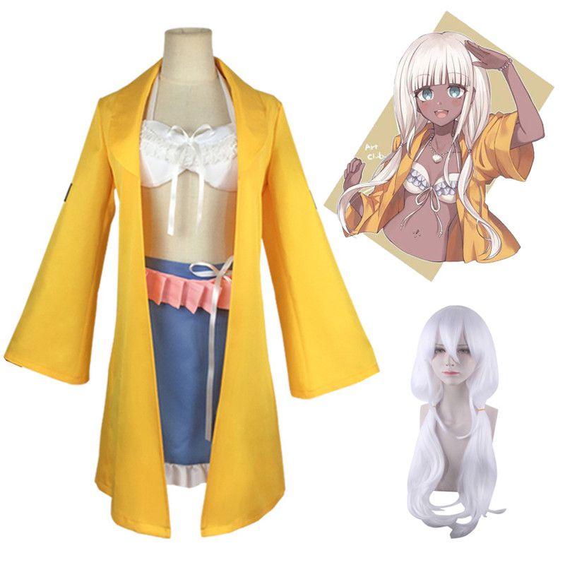 Danganronpa V3 Angie Yonaga Cosplay Costume With Exquisite Workmanship Coat Skirt Wig