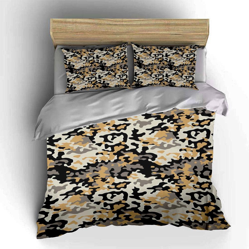 Camouflage abstract color pattern. Bedding sets Duvet cover sets Duvet covers Pillowcases(1 * Duvet Cover 2 * Pillowcases, without duvet insert)