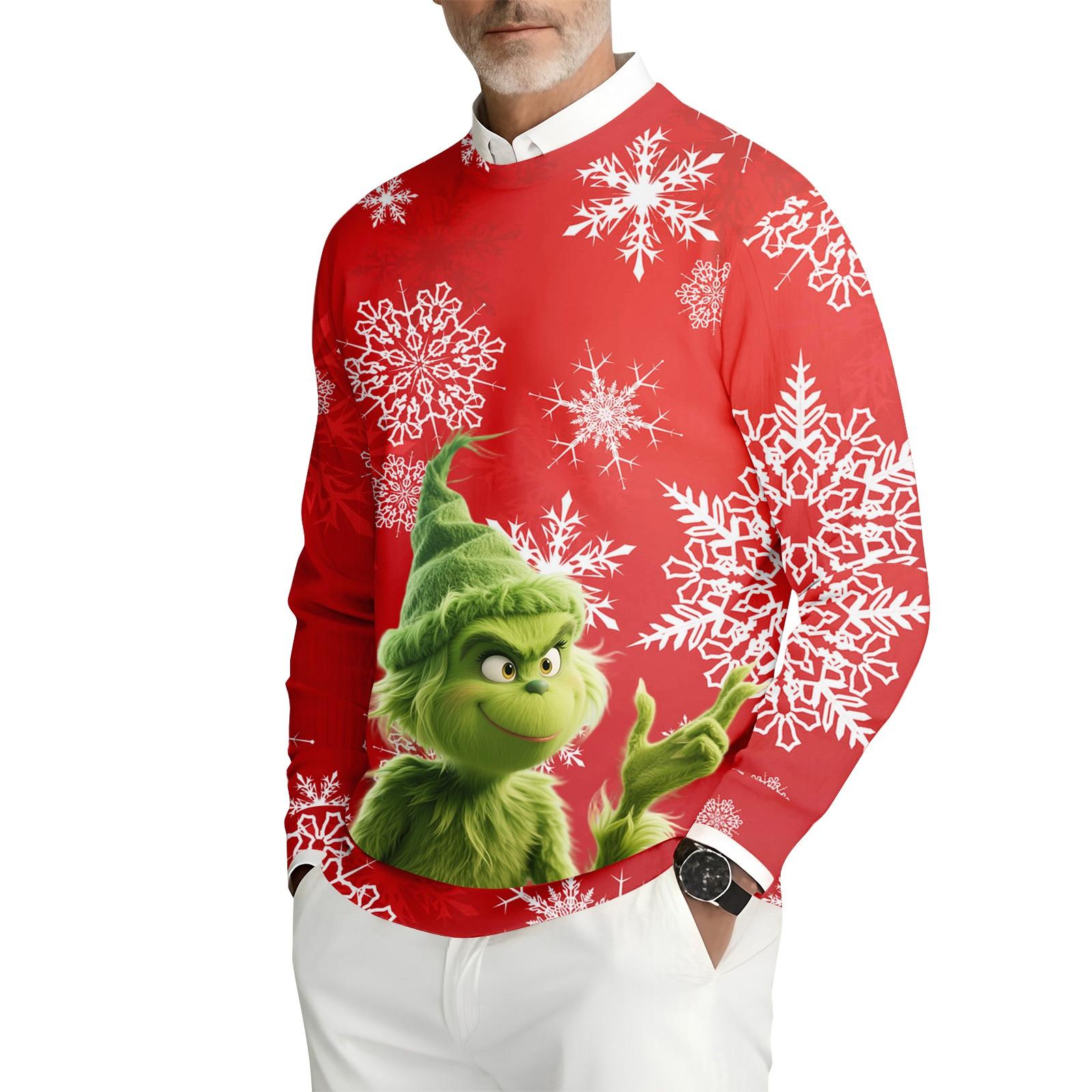 

Мужская толстовка с круглым вырезом и длинными рукавами из рубчатого трикотажа XL арбуз красный