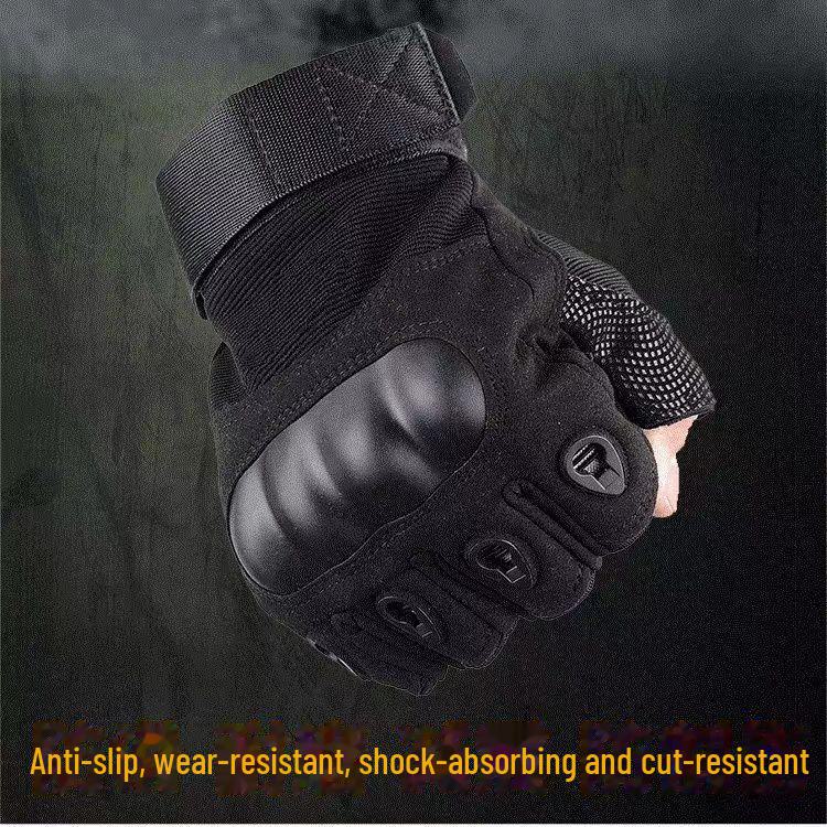 Mănuși tactice unisex de exterior cu jumătate de deget pentru sport, militar și călărie