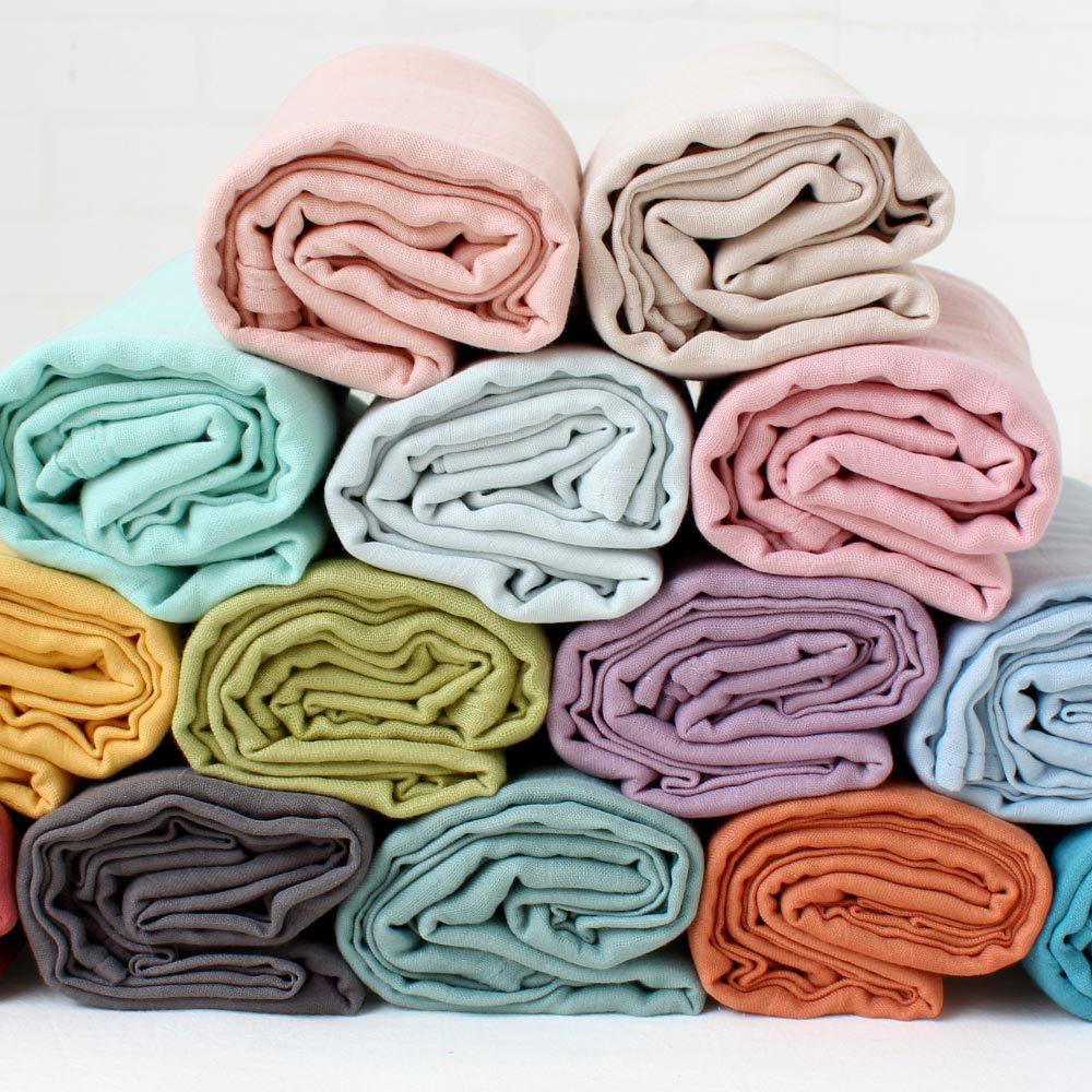 Double Layer Bamboo Cotton Muslin Swaddle Blanket for Newborns