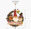 Decorazioni Natalizie Haobei: Ornamenti per Ghirlanda in Rattan: Babbo Natale, Pupazzo di Neve e Renna.