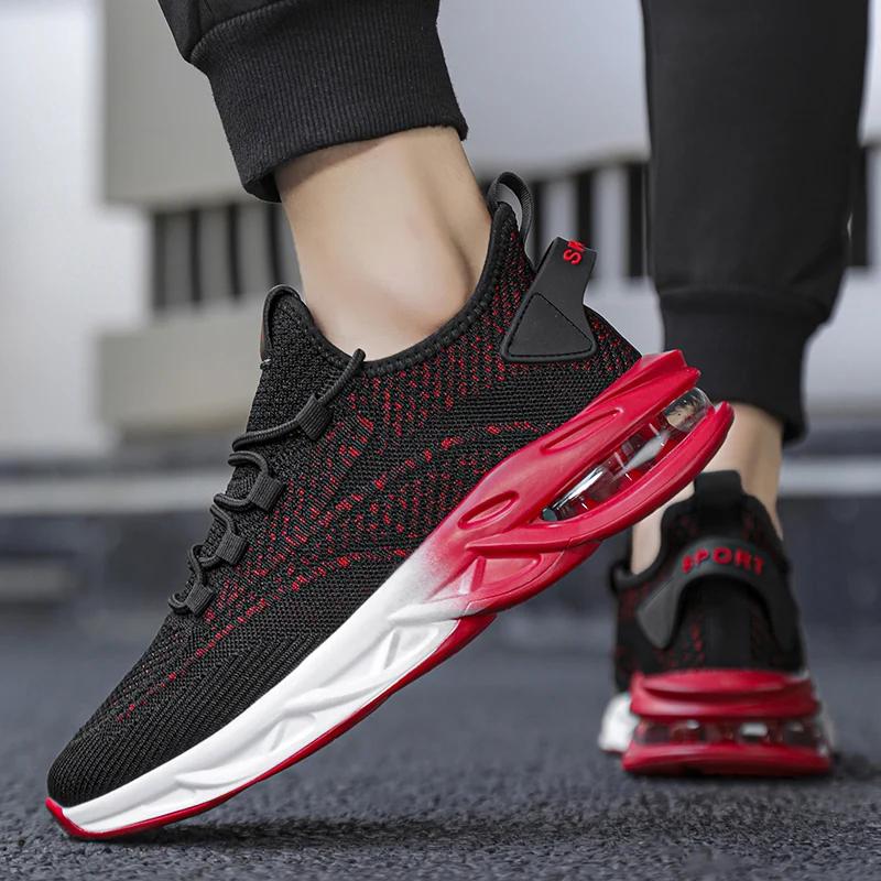 MAEDEF Walking Shoes Mens Lightweight Air Cushion Comfortable Causal Shoes Non Slip Breathable Mesh Sport Shoes for Men