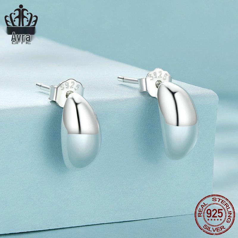 Avle Daily Versatile Moon S925 Sterling Silver Earrings for Women - Hot Sale