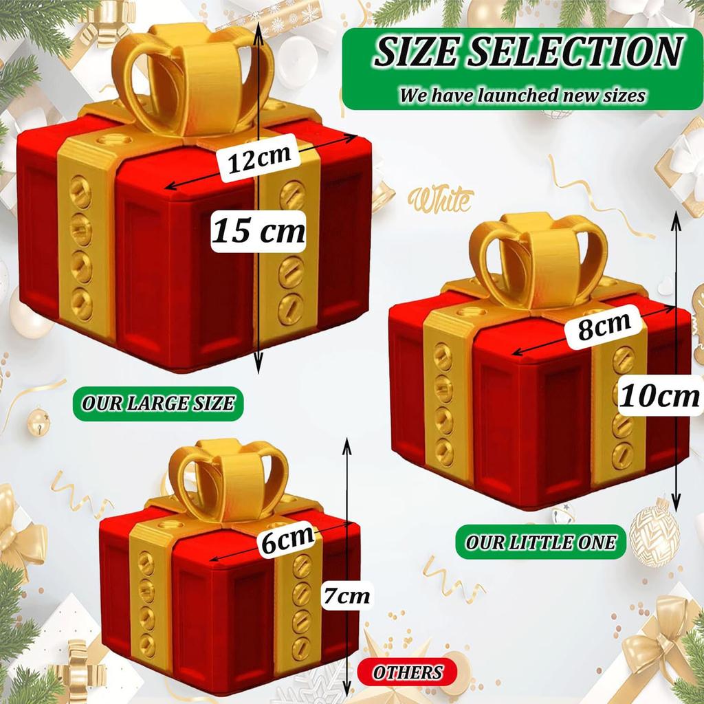3D Printed Annoying Gift Box with Screws, Prank Gift Box, Funny Money Gift Box, Hilarious Party Box, Novelty Desktop Gift Box Ornaments Gift