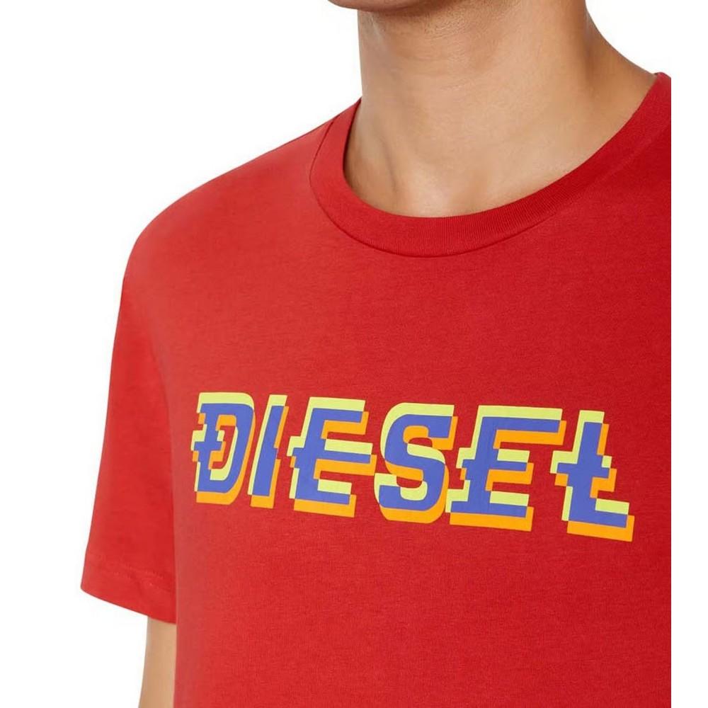 Diesel Unisex Adult Pixel Logo T-Shirt