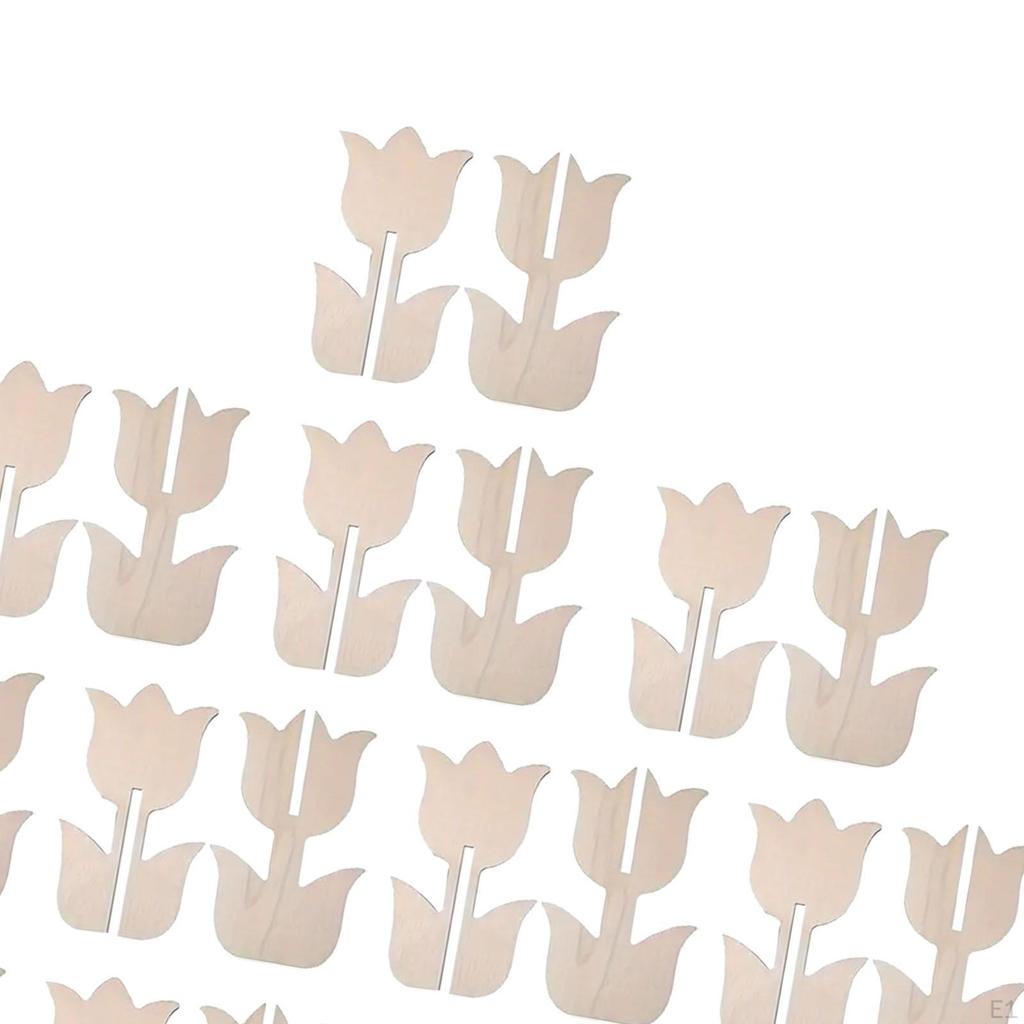 Dřevěné tulipány pro domácí tvoření a dekoraci