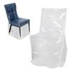 Clear Slipcover Seats Protector Chair Protectors Kitchen Reusable Dustproof Scratch Resistant Protector Dining Room Chair Cover