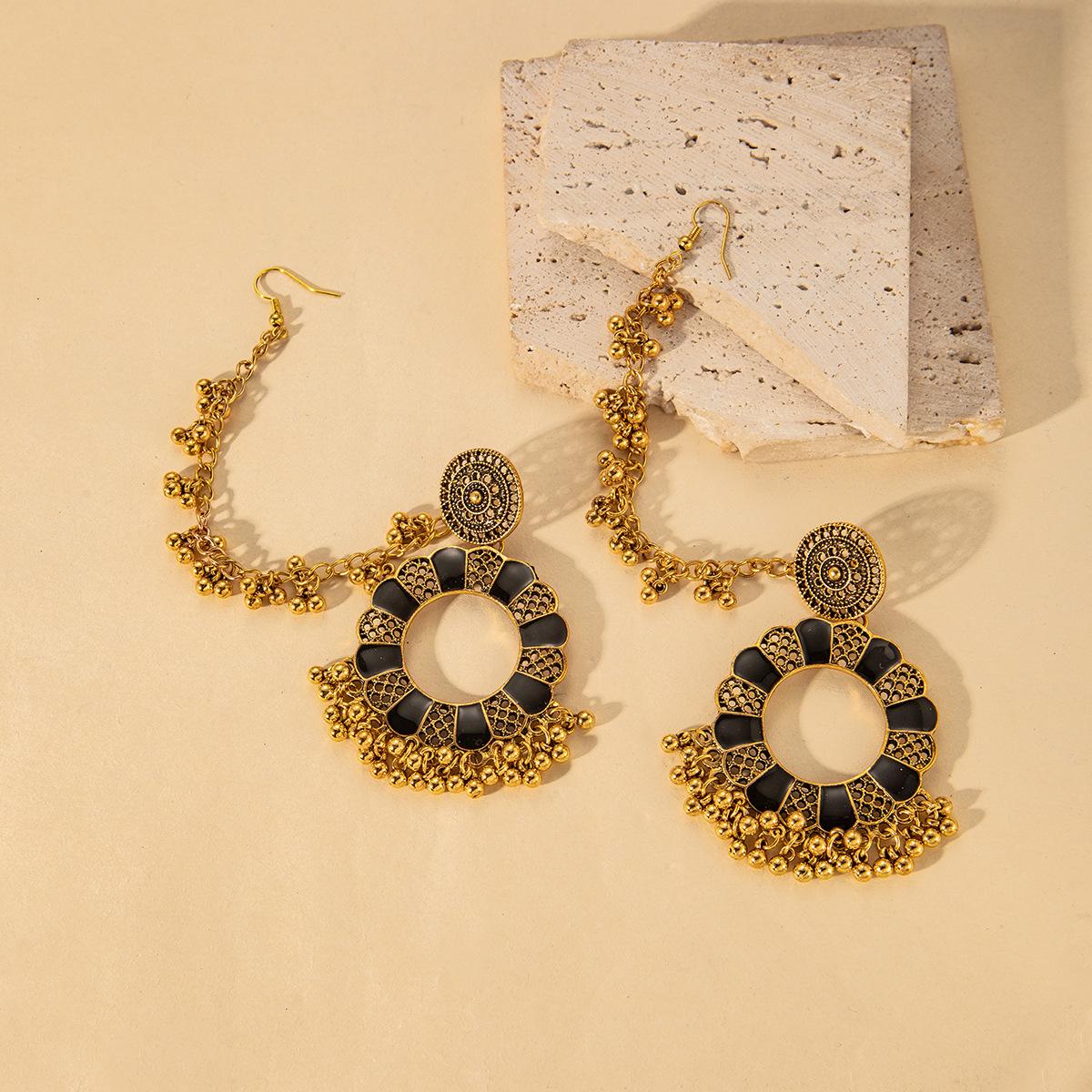 

Серьги с кисточками из бисера для женщин, полые, в ретро-стиле, с подчеркнутой индивидуальностью, украшения в богемном стиле в подарок