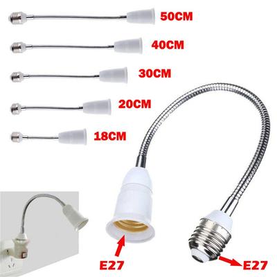 Support de lampe d'ampoule LED E27, adaptateur d'extension Flexible, convertisseur, douille à vis