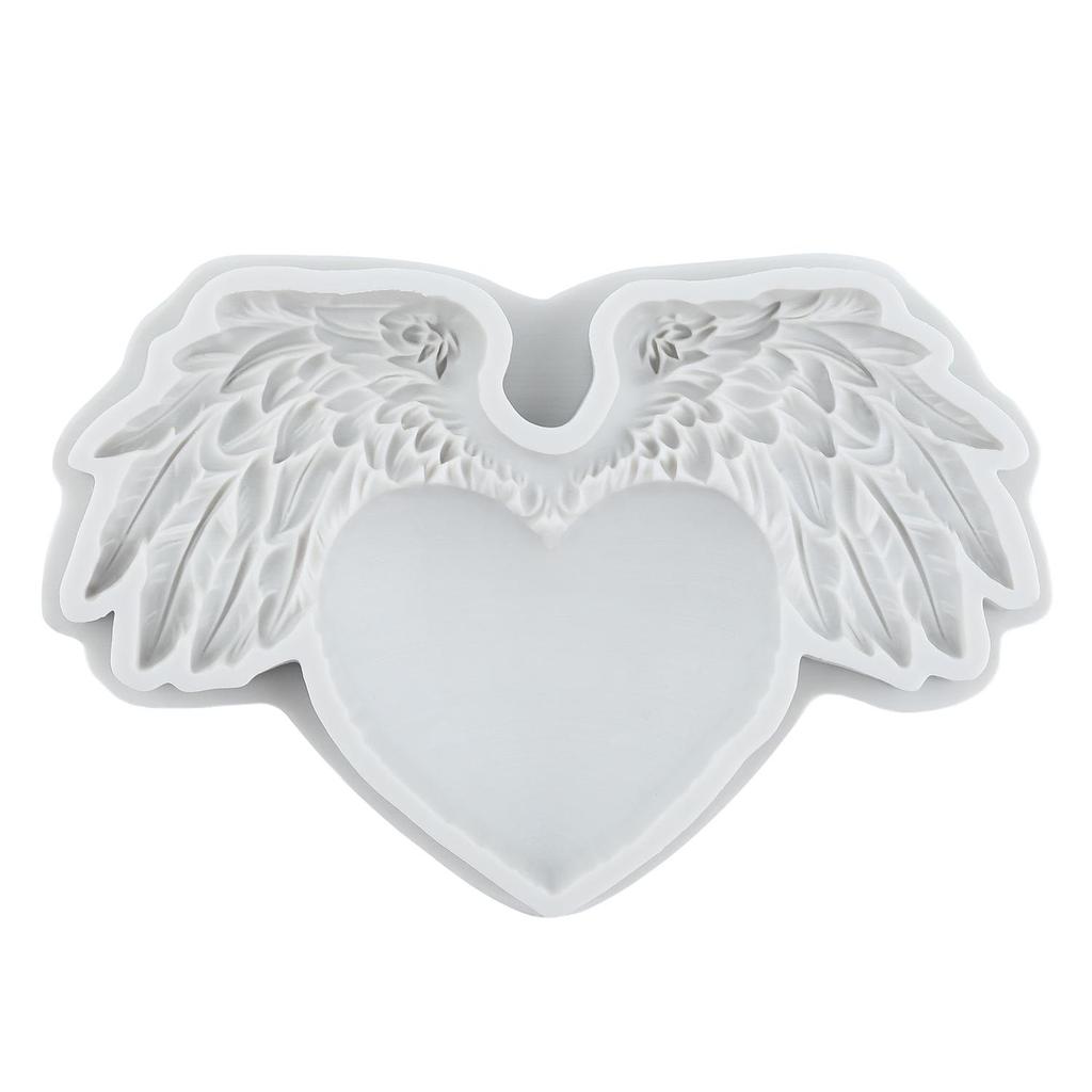 Heart Wings Silicone Mold Angel Wing Fondant Molds Cake Decorating Tools Cupcake Topper Candy Sugar Craft Gum Paste Polymer Clay