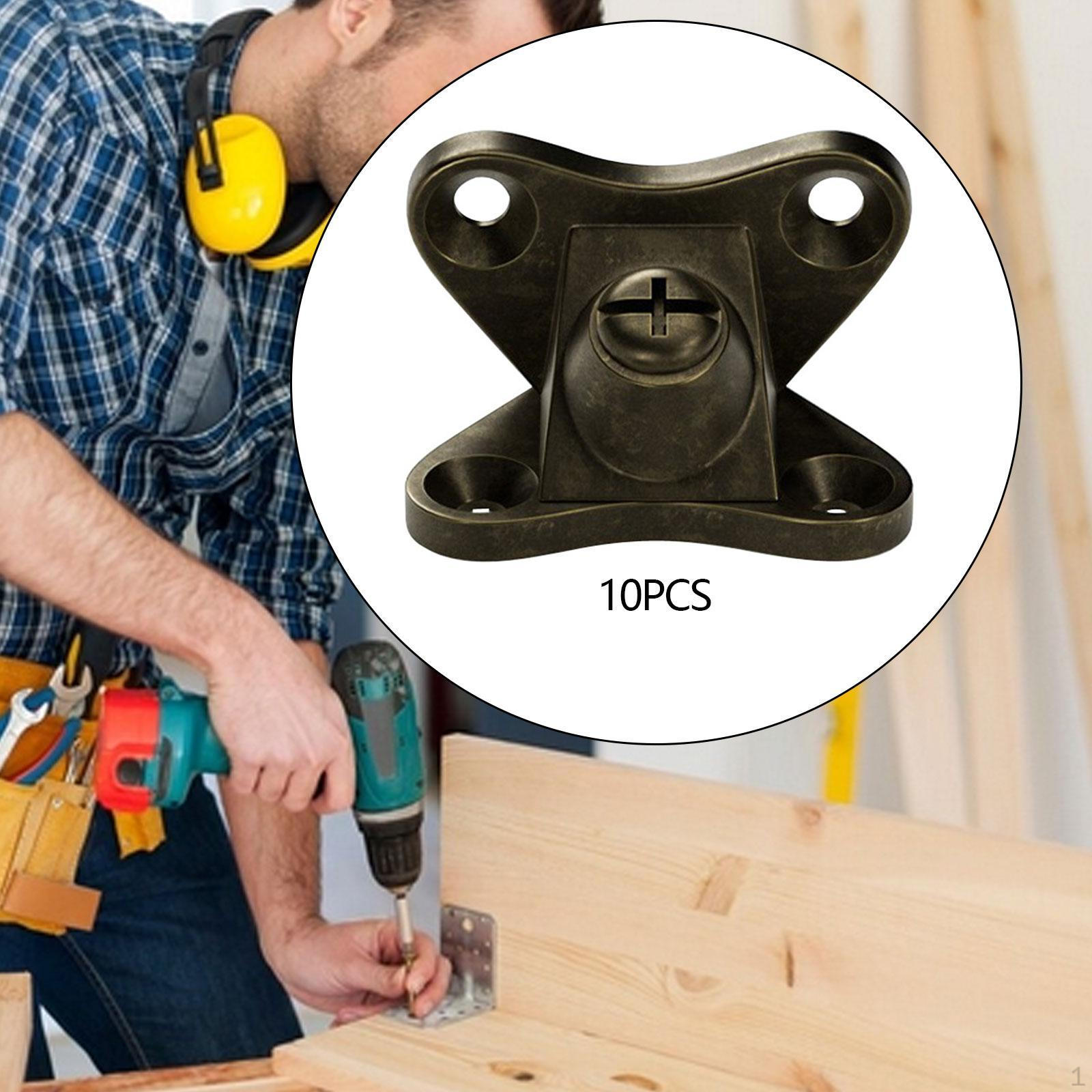 

10 Pieces Butterfly Corner Code Removable Brace L Bracket Connector for Shelves Cabinets