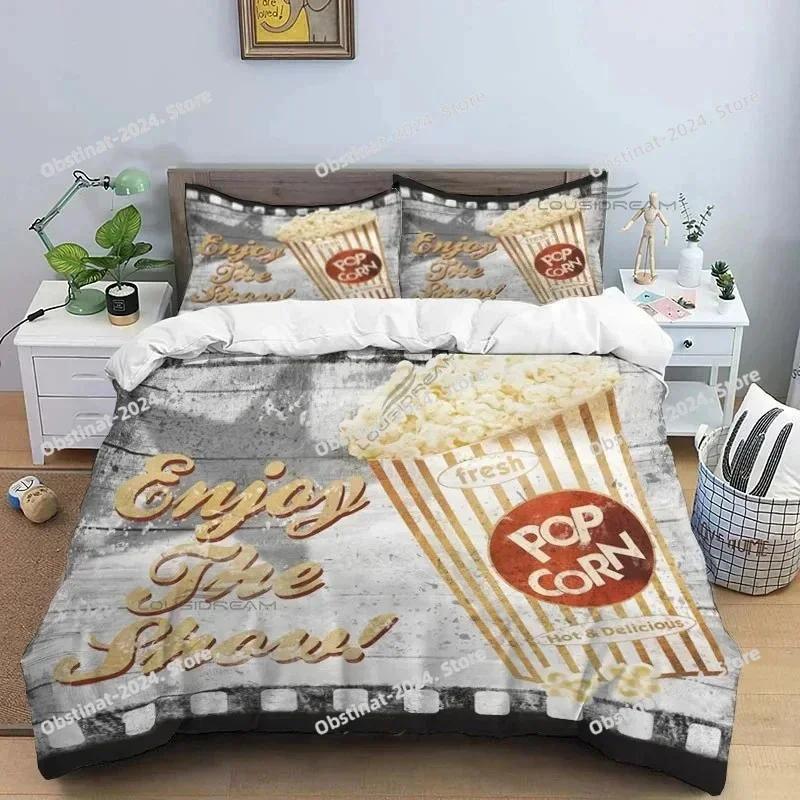 Movie Film Clap Board Patterns Bedding Set Printed Single Comforter Quilt Duvet Cover Pillow Case 3 Pieces Sets Kids Adult Size
