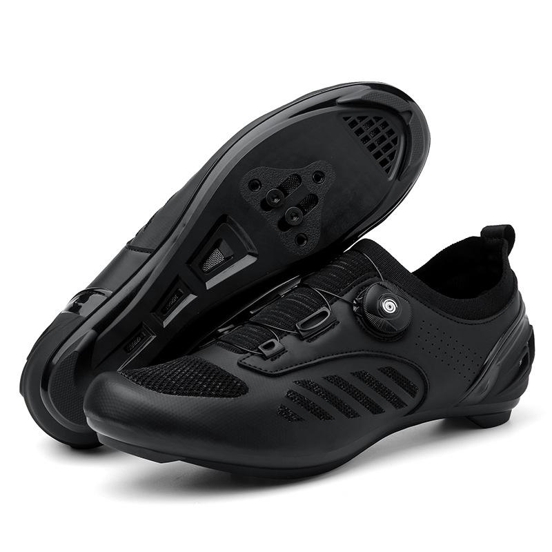 Foreign trade breathable bicycle shoes cycling shoes men and women road bike lock shoes mountain bike help shoes