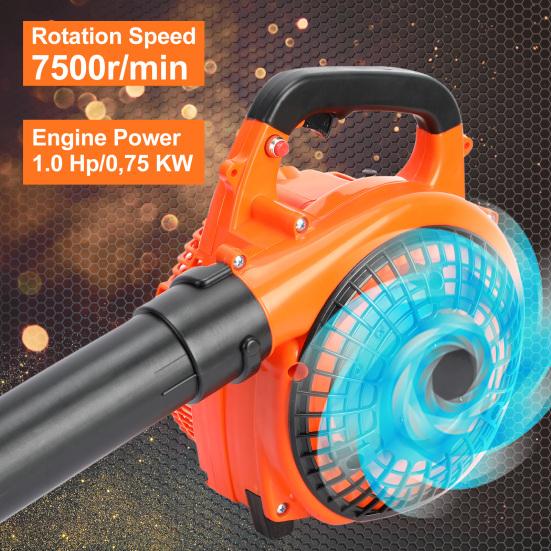 Professional Petrol Leaf Vacuum Anti-slip Handle Convenient Powerful Engine