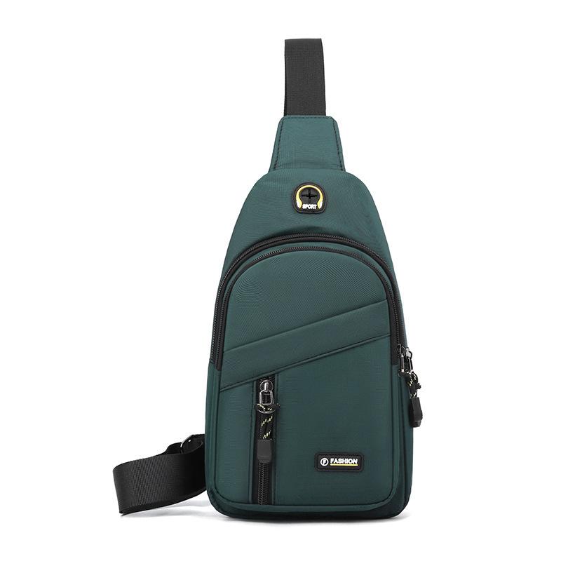 Men's breast bag, casual shoulder bag, light travel sports chest bag, versatile trend fashion men's crossbody small backpack