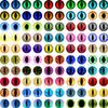 50Pcs 681012Mm Doll Glass Eye Round Dragon Cat Eyes In Pairs Flatback Cabochons Decoration Keychain Diy Accessories